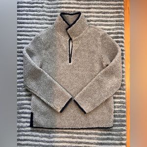 Llbean signature Sherpa fleece quarter zip